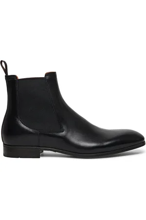 santoni Sko, Herre, Sort, 43 1/2 EU, Læder, Chelsea Boot