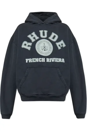 Rhude Sweathshirts & Hoodies, Herre, Grå, S, Bomuld, Logo Hoodie