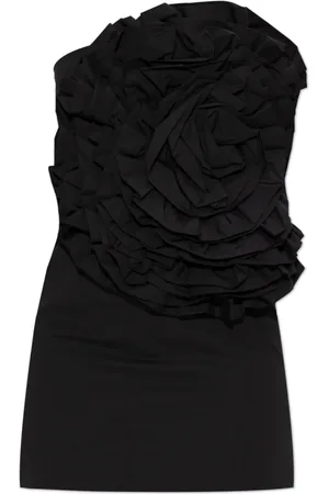 ROTATE Kjole, Dame, Sort, XS, Uld, Off-shoulder kjole