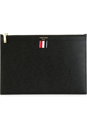Thom Browne Tilbehør, Herre, Sort, ONE SIZE, Uld, Sort Tablet Holder Taske