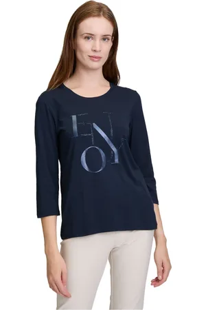 Betty Barclay Top, Dame, Blå, L, Trykt Basis Skjorte