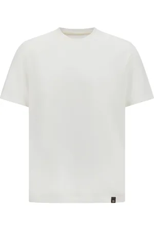 Boggi Milano Top, Herre, Hvid, XL, Bomuld, High-Performance Piqué T-Shirt