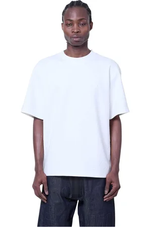 WALTER VAN BEIRENDONCK Top, Herre, Hvid, S, Bagtekst Print Boxy T-shirt