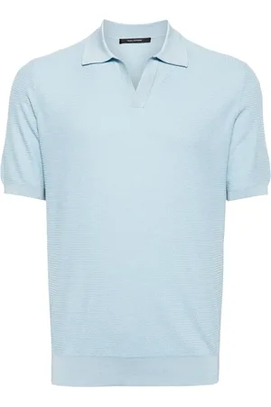 TAGLIATORE Top, Herre, Blå, 3XL, Bomuld, Polo short