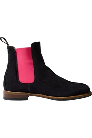 Scarosso Sko, Dame, Sort, 37 1/2 EU, Suede, Bruna Blu Suede Chelsea Støvler