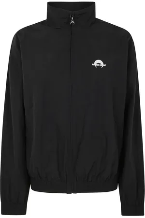 Marine Serre Jakke, Dame, Sort, L, Nylon, Nylon Track Jacket