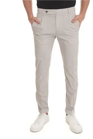 Berwich Bukser, Herre, Grå, M, Bomuld, Retro-Gd chino