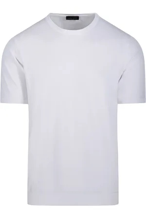 Roberto Collina Top, Herre, Hvid, S, Bomuld, Bianco Rund Hals Sweater