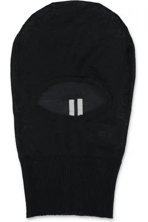 Rick Owens Tilbehør, Dame, Sort, ONE SIZE, Uld, Skull Balaclava Hat