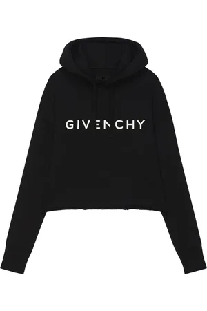 Givenchy Sweathshirts & Hoodies, Dame, Sort, S, Bomuld, Sort Hættetrøje med Print