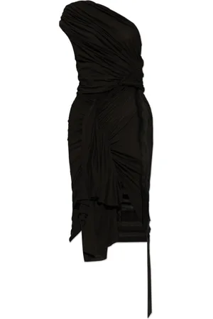 Rick Owens Kjole, Dame, Sort, XS, Bomuld, Fog Dress