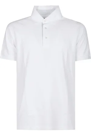 Etro Top, Herre, Hvid, 2XL, Polo T-shirt med print og korte ærmer