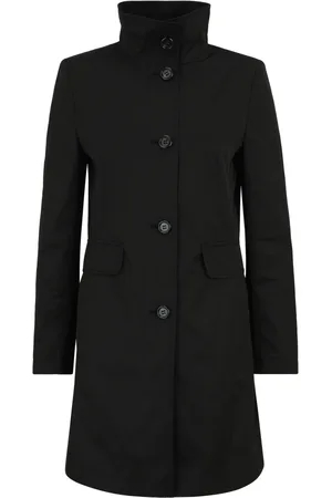 gil-bret Frakke, Dame, Sort, 4XL, Bomuld, Elegant sommerfrakke med stående krave