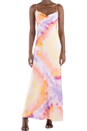 Paco rabanne Kjole, Dame, Flerfarvet, S, Polyester, Orange Tie-Dye Kjole