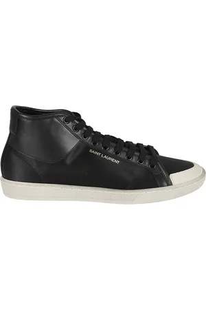Saint Laurent Sko, Herre, Sort, 39 1/2 EU, Luksus Silk Sneakers