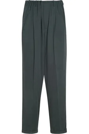 MAGLIANO Bukser, Herre, Grå, M, Plisserede Tencel-bukser Petrol Grey