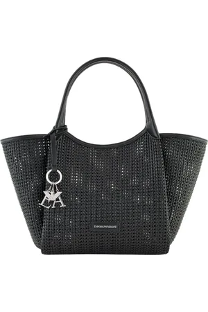 Emporio Armani Taske, Dame, Sort, ONE SIZE, Charm Logo Sorte Tasker