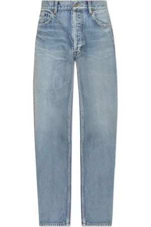 Saint Laurent Jeans, Herre, Blå, W33, Bomuld, Jeans med vintage-effekt