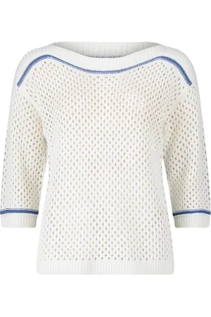 Betty Barclay Strik, Dame, Hvid, L, Chic Strik Pullover med Detaljer
