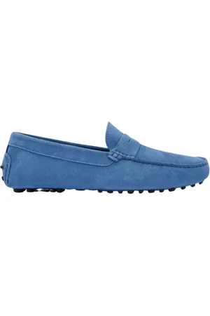 Scarosso Sko, Herre, Blå, 39 EU, Michael Penny Driving Loafers