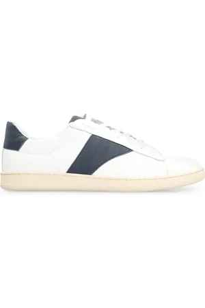 Rhude Sko, Herre, Hvid, 44 EU, Læder, Vintage Court Leather Low-Top Sneakers