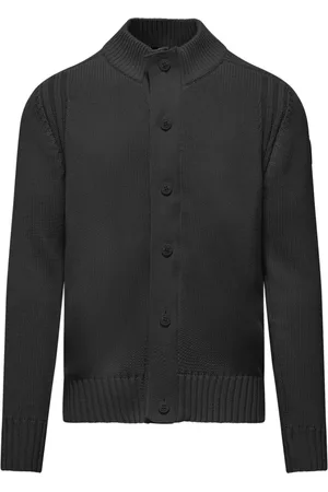 Bomboogie Strik, Herre, Sort, M, Bomuld, Højhalset Cardigan
