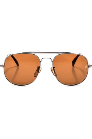 DB EYEWEAR BY DAVID BECKHAM Tilbehør, Herre, Grå, ONE SIZE, Uld, Firkantet Metal Solbriller 7004S