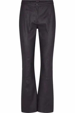 Sand Bukser, Dame, Sort, XS, Læder, Stretch Læderbukser