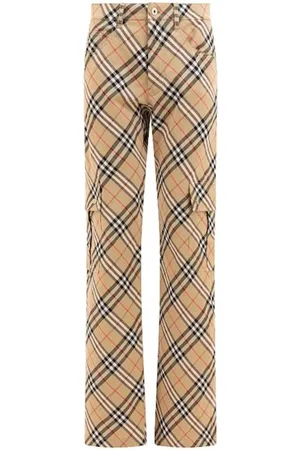 Burberry Bukser, Dame, Flerfarvet, 2XS, Uld, Teacup Pasture Casual Bukser