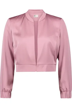 Vera Mont Jakke, Dame, Lyserød, L, Uld, Stilfuld langærmet blouson jakke