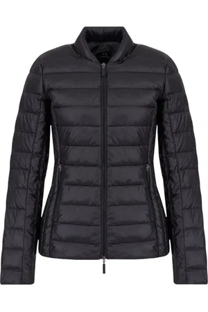 Armani Exchange Jakke, Dame, Sort, XL, Uld, Vatteret Teknisk Jakke