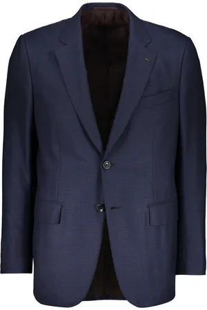 Ermenegildo Zegna Jakke, Herre, Blå, XL, Klassisk Revers Krave Jakke