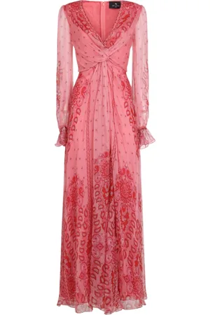 Etro Kjole, Dame, Lyserød, 2XS, Silke Lilla Kjole Elegant