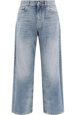 Palm Angels Jeans, Herre, Blå, W31, Denim, Bred Ben Denim Jeans