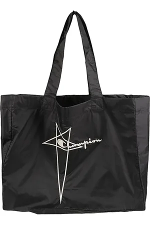 Rick Owens Taske, Dame, Sort, ONE SIZE, Uld, Logo Tote Bag