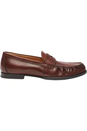 Scarosso Sko, Herre, Brun, 40 1/2 EU, Læder, Håndlavede italienske loafers