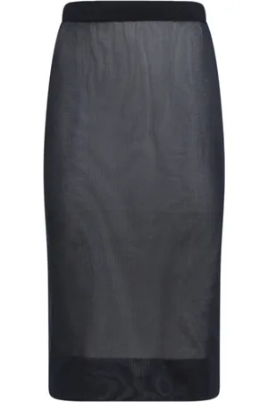 Saint Laurent Nederdel, Dame, Blå, M, Midi Nederdel