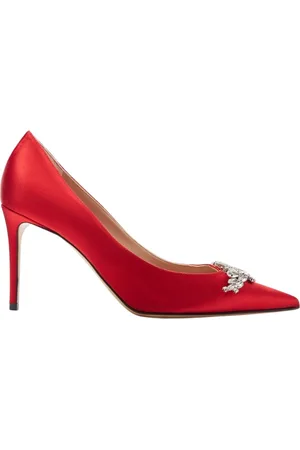 Scarosso Sko, Dame, Rød, 38 1/2 EU, Satin, Greta Pumps