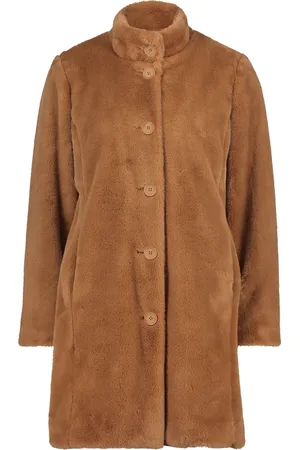 Betty Barclay Jakke, Dame, Brun, 4XL, Uld, Afslappet knapblazer
