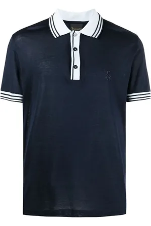 BILLIONAIRE Top, Herre, Blå, 3XL, Bomuld, Polo Bluser