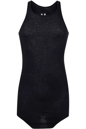 Rick Owens Top, Herre, Sort, S, Basic Rib Tank