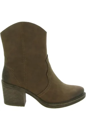 Rieker Sko, Dame, Brun, 39 EU, Læder, Heeled Støvler