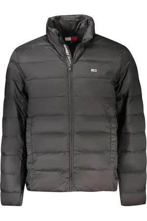 Tommy Hilfiger Jakke, Herre, Sort, XL, Nylon, Sort Letvægts Isoleret Jakke med Lommer