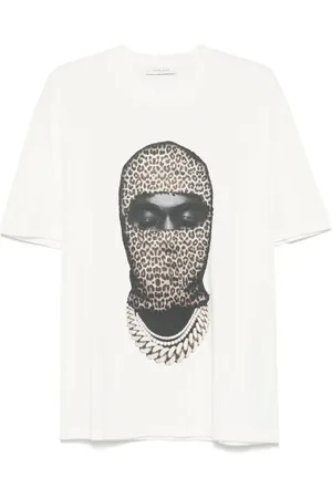 Ih Nom Uh Nit Top, Herre, Hvid, 2XL, Hvid Logo Print Crew Neck T-shirt