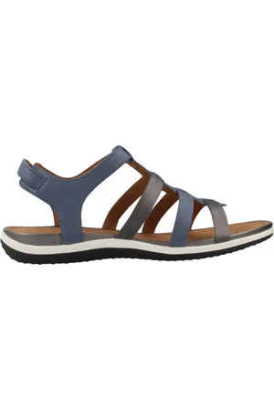 Geox Sko, Dame, Blå, 37 EU, Vega Flade Sandaler