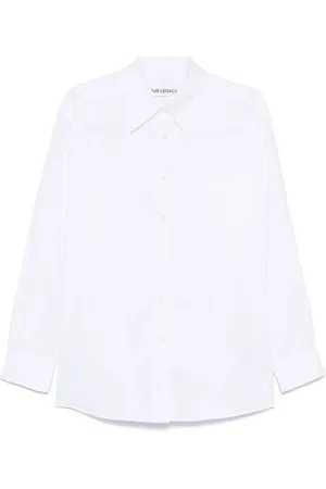 OUR LEGACY Bluser & Skjorter, Dame, Hvid, S, Hvid Klassisk Button-Up Skjorte
