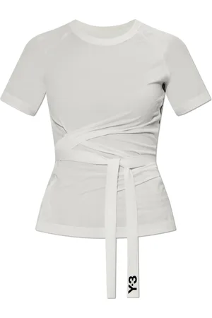 Y-3 Top, Dame, Hvid, S, T-shirt med snore