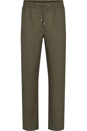 Sand Bukser, Dame, Grøn, XL, Linned, Linen Army Bukser