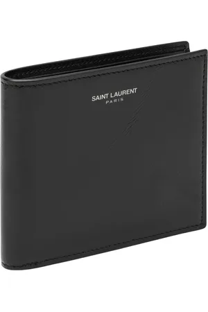Saint Laurent Tilbehør, Herre, Sort, ONE SIZE, Uld, Portafoglio Orizzontale Wallet