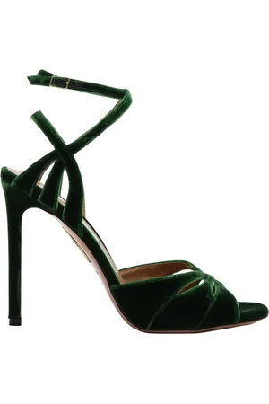 Aquazzura Sko, Dame, Grøn, 37 1/2 EU, Højhælet sandal